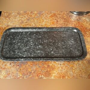 NEW Ashland Galvanized Metal Vanity Tray Catch-all/Valet Tray